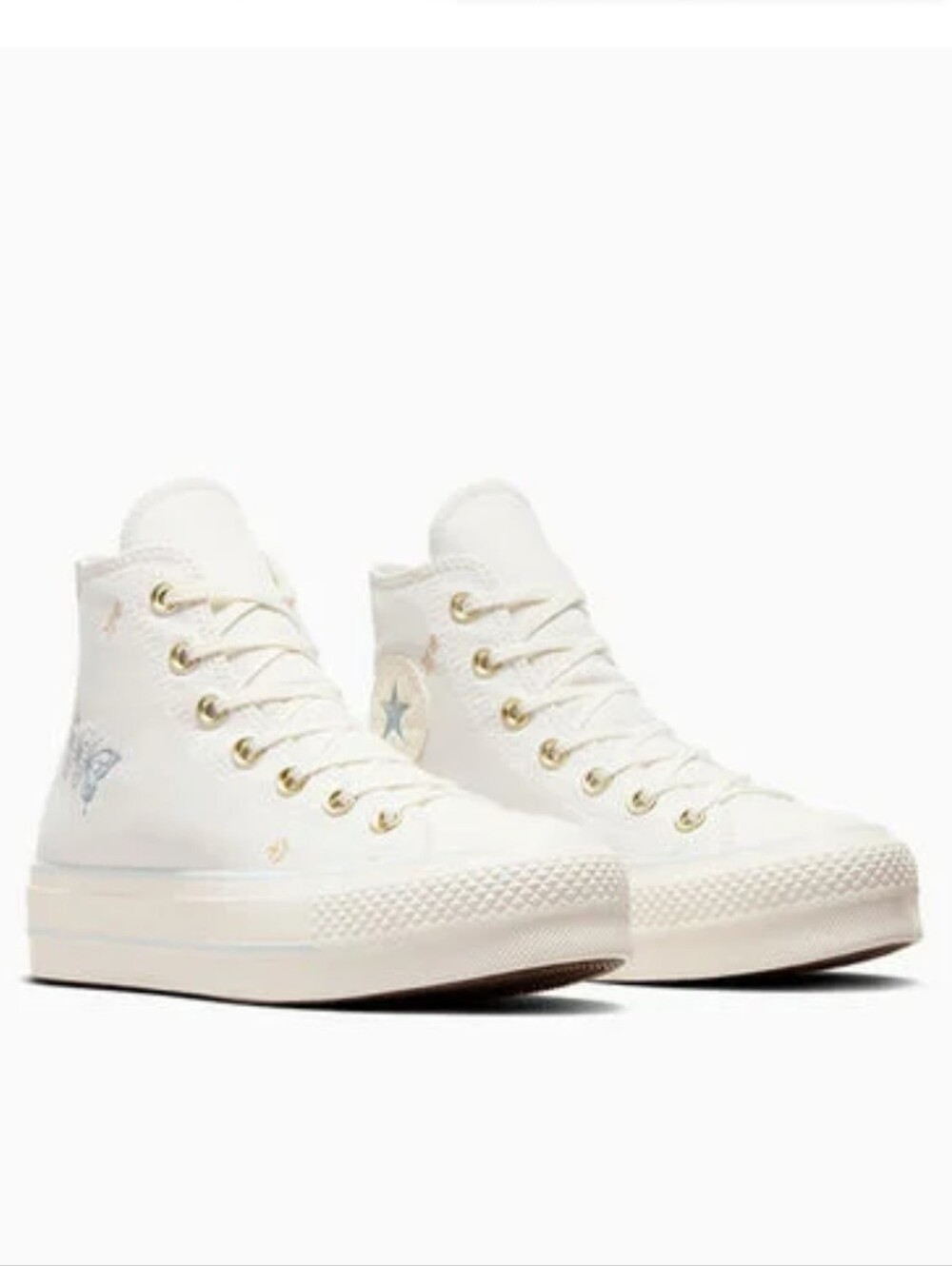 Converse Chuck Taylor All Star Lift Platform Tiny Tattoos White